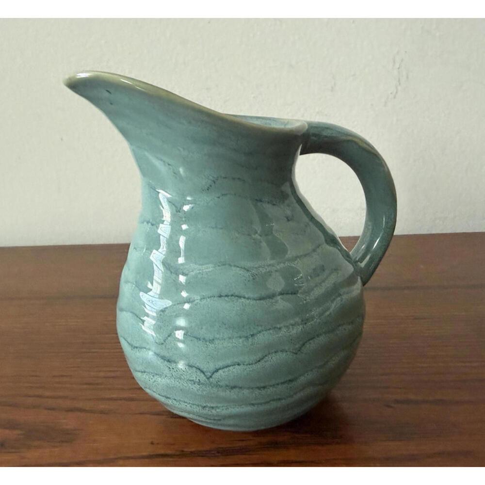 Pfaltzgraff Seychelles Creamer Stoneware Sea Green Glossed Teal